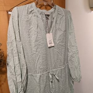 a new day Green Cottagecore Dress